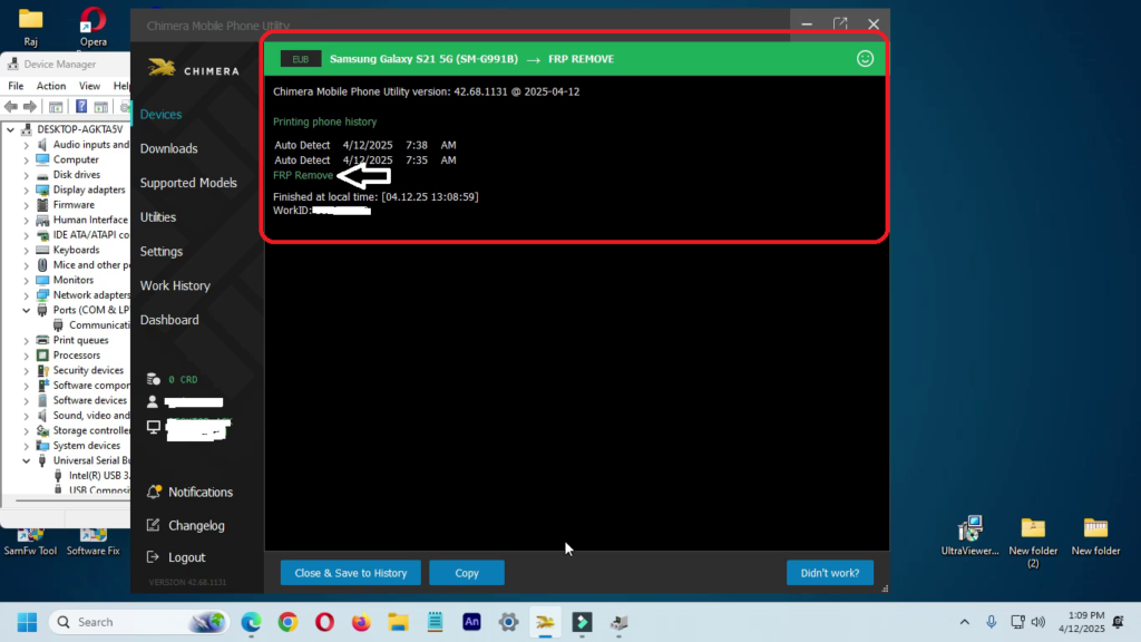 FRP Samsung S21 5G G991b by Chimera Tool | Test point -Gsmbos.com