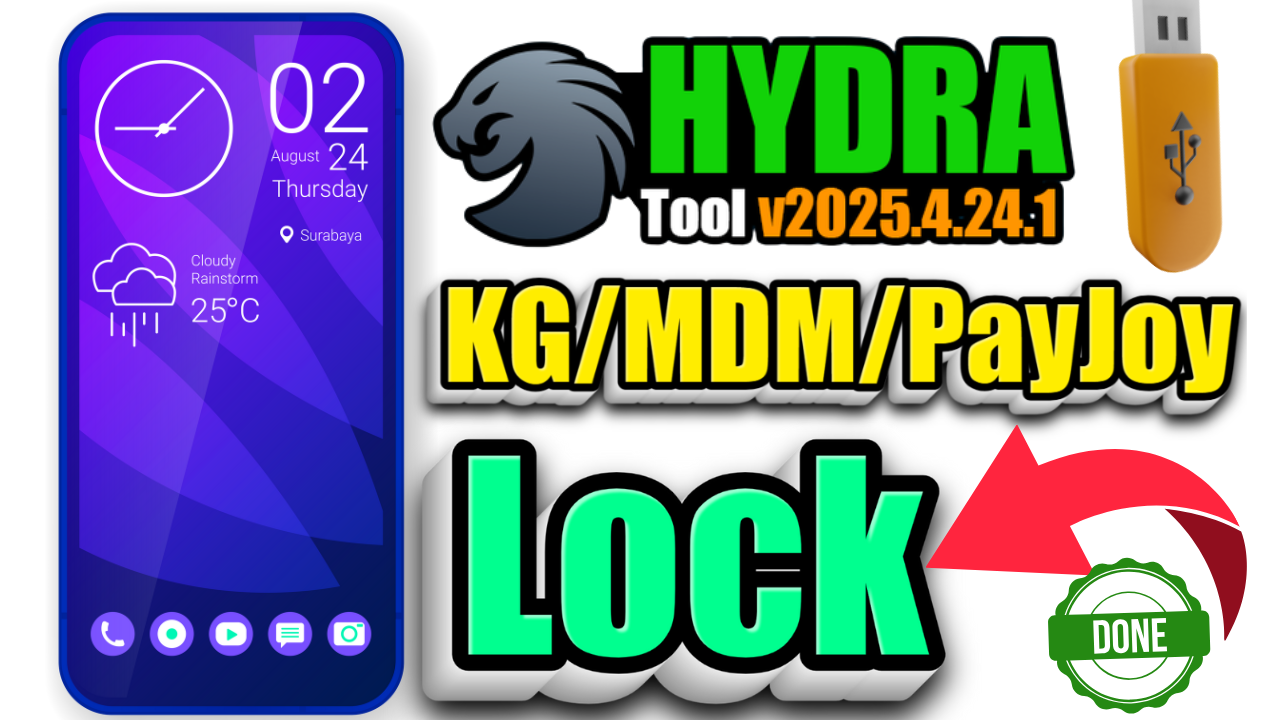Hydra Tool v2025.4.24.1 Add Support Samsung KG/MDM/PayJoy Lock